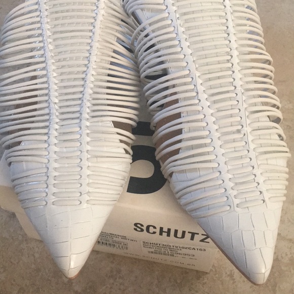 NIB Schutz Rosalyn Pointed Toe Mule Slides - Picture 4 of 4